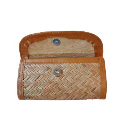 Shital Pati Bamboo Bags Full Chain Clutch Combo Eco-Friendly (Combo Of 2)