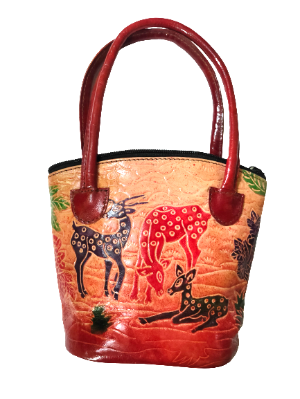 Shantiniketan Pure Leather Small Batua (Combo Of 2) Loveletter+Deer