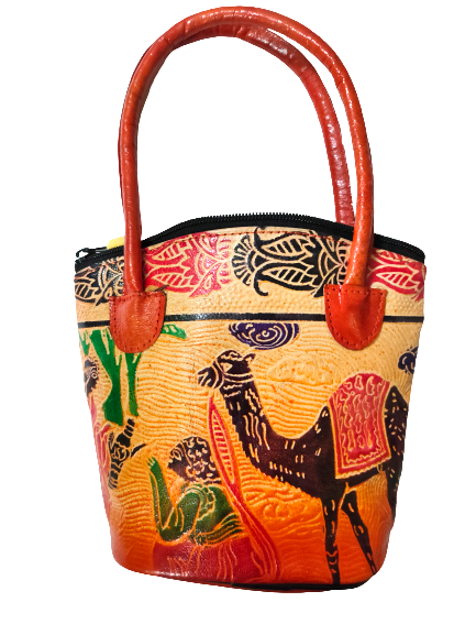 Shantiniketan Pure Leather Small Batua (Combo Of 2) Deer+Camel