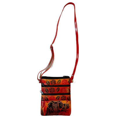 Shantiniketan Pure Leather Womens Purse Crossbody Shoulder Elephant