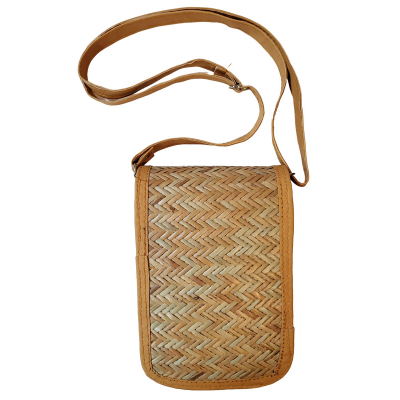 Bamboo Bag Shital Pati Handmade Women's Mobile Sling Bag Eco-Friendly  Shoulder Crossbody