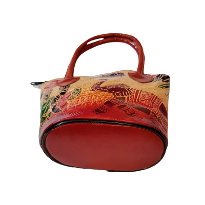 Shantiniketan Pure Leather Ethnic Hand Bag Small Batua (Combo Of 2) Shakuntala+elephant
