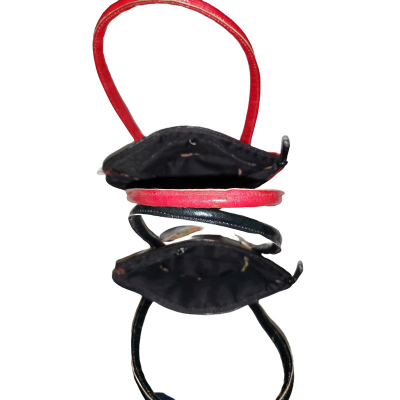 Shantiniketan Multicolor Leather Hand Bag Small Batua (Combo Of 2)