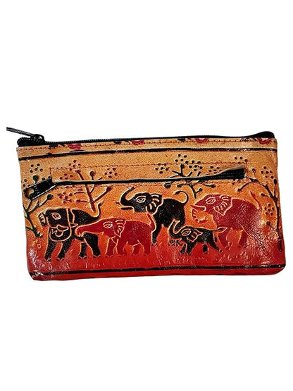 Women’s Shantiniketan Leather Dual Clutch Combo