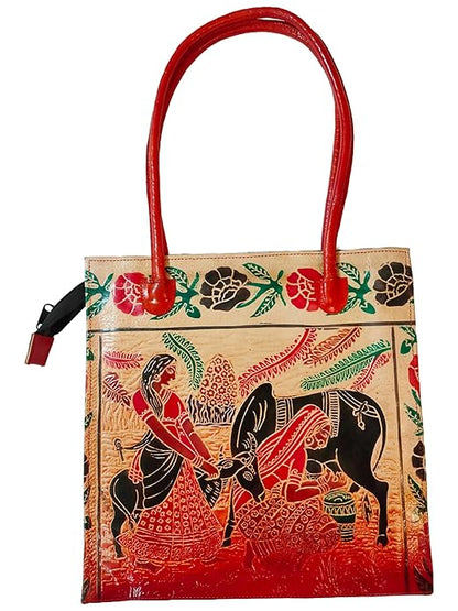 Shantiniketan Genuine Leather Shoulder Bag Laptop Bag