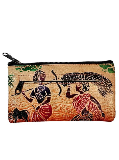 Women’s Shantiniketan Leather Dual Clutch Combo