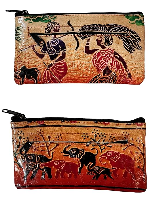 Women’s Shantiniketan Leather Dual Clutch Combo