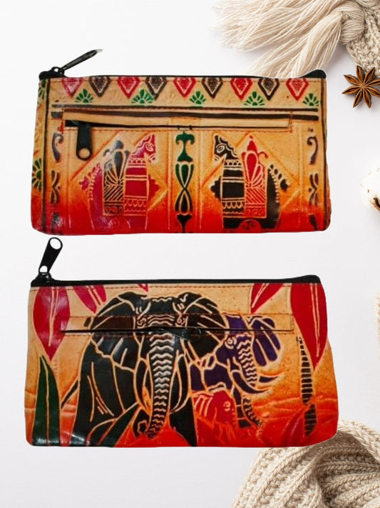 Women’s Shantiniketan Leather Clutch Dual Clutch Combo