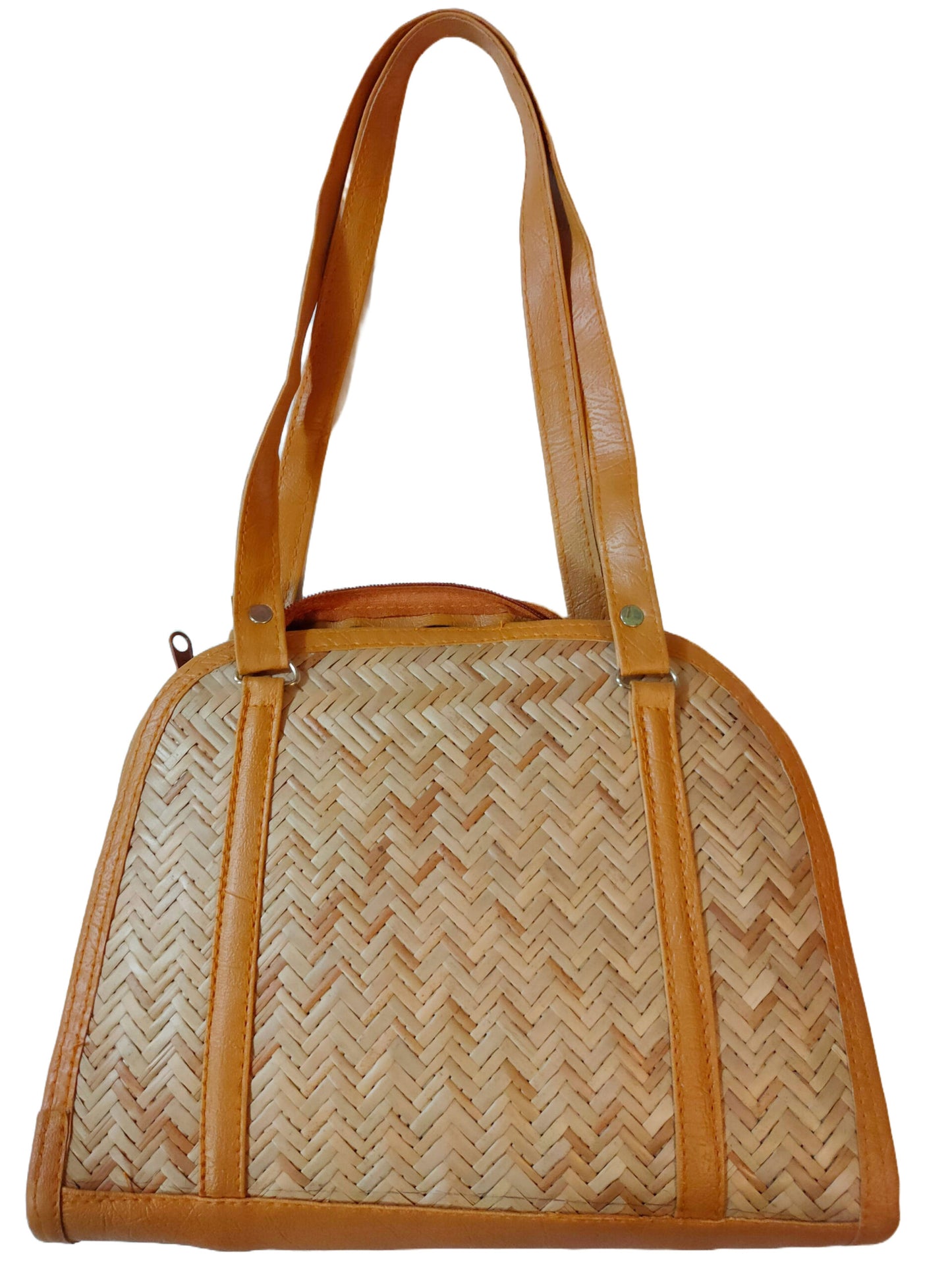 Bamboo Bags D Shape Hand Bags For Women Shital Pati Eco-Friendly