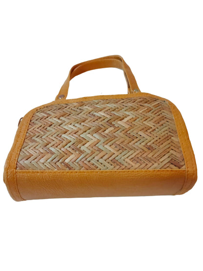 Bamboo Shital Pati Combo Products Of 2 Ecofriendly HandBag With Clutch