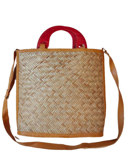 Bamboo Bags Shital Pati Small Shoulder Bags Handmade Jute Eco Friendly Bag