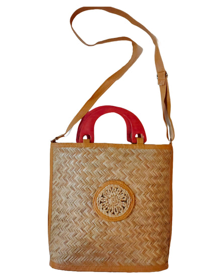 Bamboo Bags Shital Pati Small Shoulder Bags Handmade Jute Eco Friendly Bag