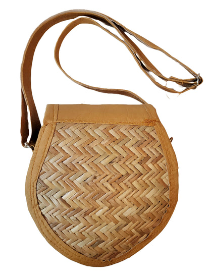 Bamboo Bag Shital Pati Handmade Heart Sling Bag Eco-Friendly