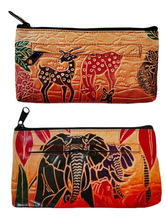 Women’s Shantiniketan Leather Dual Clutch Combo