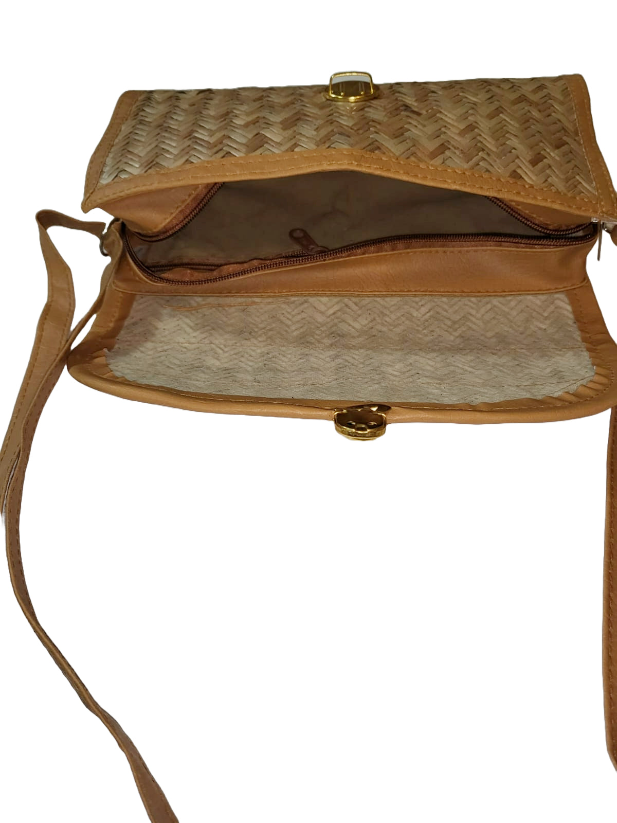 Bamboo Bag Shital Pati Rectangle Sling Bag Eco-Friendly Crossbody