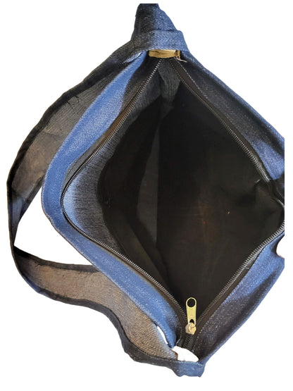 Denim Embroidery Teacher's Sling Bag for Man & Women