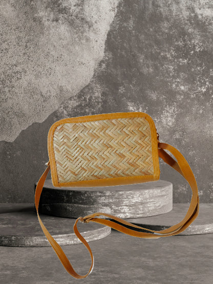 Bamboo Bag Shital Pati Handmade Piyali Sling Bag Eco-Friendly Crossbody