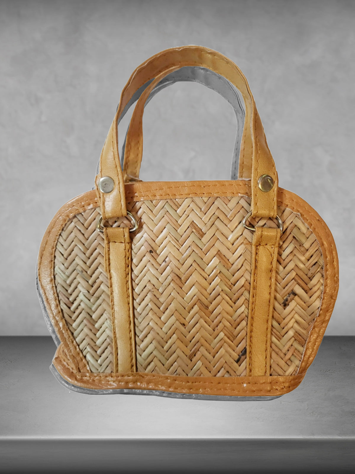 Bamboo Shital Pati Hand Bag And Sling Bag Combo