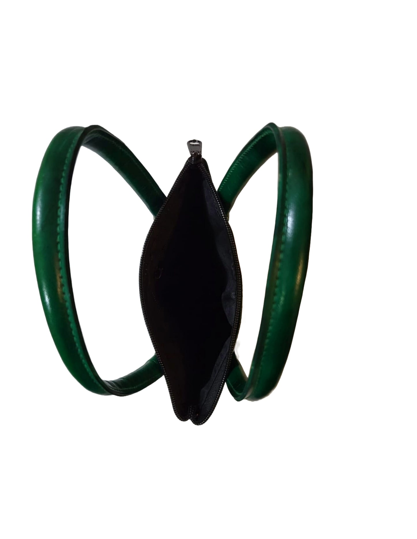 Shantiniketan Multicolor Leather Hand Bag Small Batua Red+Green