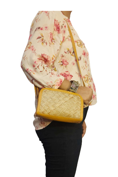 Bamboo Bag Shital Pati Handmade Piyali Sling Bag Eco-Friendly Crossbody