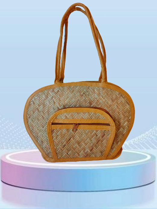 Bamboo Bags Shital Pati Apple Shoulder Bags Handmade Jute Eco Friendly Bag