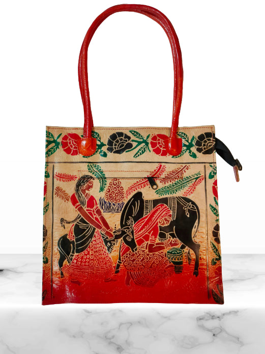 Shantiniketan Genuine Leather Shoulder Bag Laptop Bag
